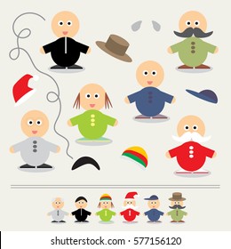 Educational game for children Color vector illustration