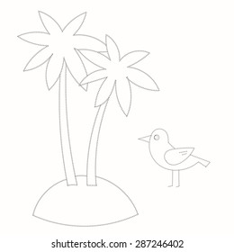 Educational game for children connect the dots to draw image vector illustration