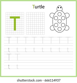 Educational game for children. Copy the letters using the grid.  Writing A-Z, alphabet - worksheet for kids. Painting page.  Vector illustration. 