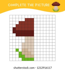 Educational game for children. Learning symmetry for toddlers and kids.
