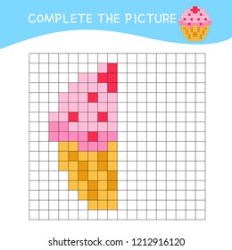 Educational game for children. Learning symmetry for toddlers and kids.