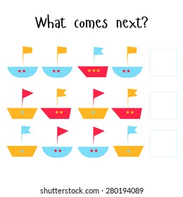 Educational game for children what comes next