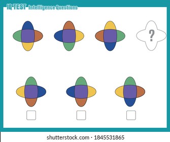 Educational game for kids and adults. development of logic iq. Task game what comes next? visual intelligence, mind games