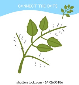 Educational game for kids. Dot to dot game for children. Forest collection.
