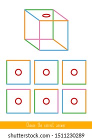 Educational game for kids. Find the correct answer