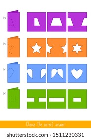 Educational game for kids. Find the correct answer