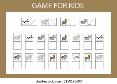 Juego educativo para niños de preescolar. Ilustración vectorial. Introduzca el carácter deseado en las celdas de acuerdo con la imagen.
