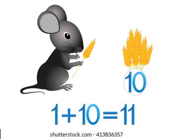 Educational games for children, mathematical addition.