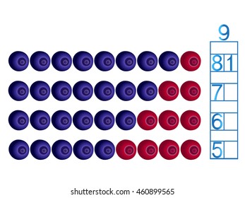 Educational games for children on the composition of the nine.