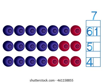 Educational games for children on the composition of the seven.