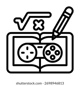Educational Games Icon Element For Design And Vector