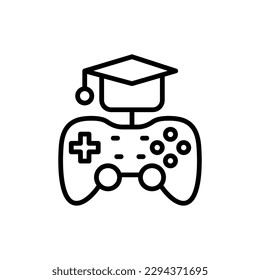 Educational Games icon in vector. Illustration