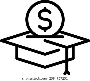 Educational Grant Icon Element For Design
