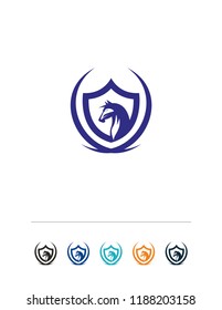 It is an educational horse symbol royal type high quality logo design.