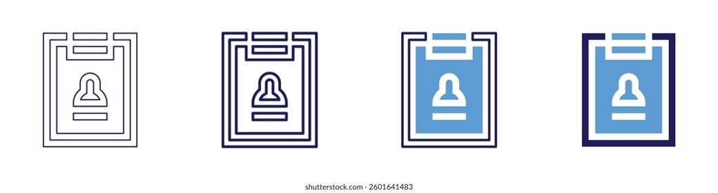 Educational background​ icon in 4 different styles. Thin Line, Line, Bold Line, Duotone. Duotone style. Editable stroke.