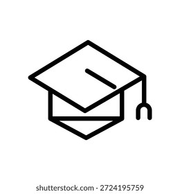 educational icon, graduation cap for students