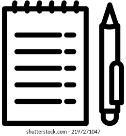 educational icon group created using line style variations