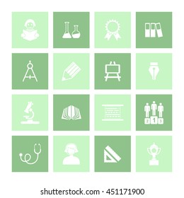 Educational Icon Set. Eps-10.
