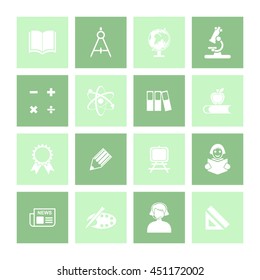 Educational Icon Set. Eps-10.