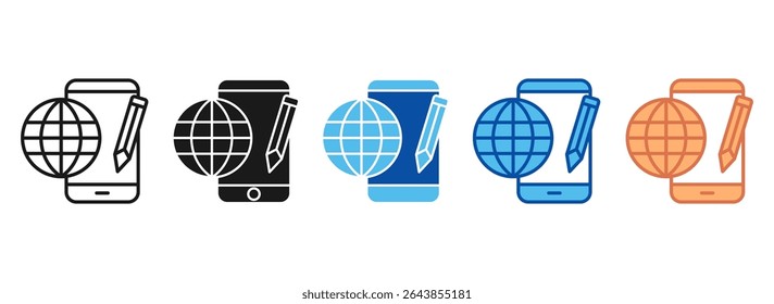 Educational Icon Set Multiple Style Collection