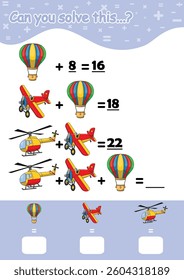 Educational illustrations by matching words for young children. Learn words to match pictures. as shown in the Transportation category.