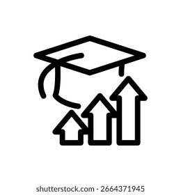 design vetorial de ícone de melhoria educacional bom para web ou aplicativo móvel