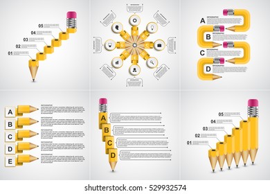 Educational Infographics template. for business presentations or information banner
