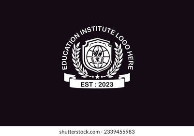 educational institute logo design. creative academy logo. education academy logo