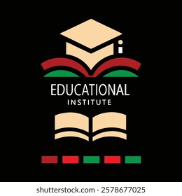 Educational Institute Logo Vector Art Illustration Design for Company Business Branding