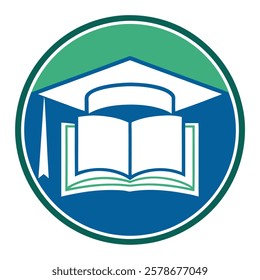Educational Institute Logo Vector Art Illustration Design for Company Business Branding