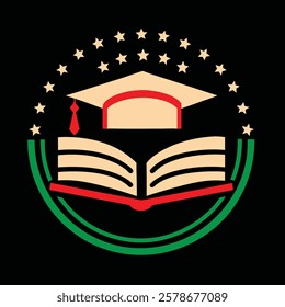 Educational Institute Logo Vector Art Illustration Design for Company Business Branding