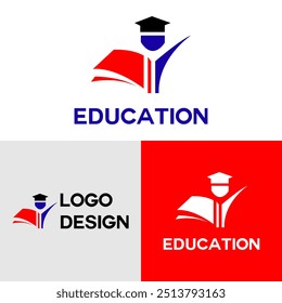 Plantilla de diseño de logotipo de Vector educativo e institucional