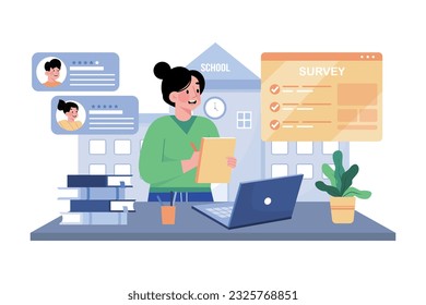 Educational institutions obtain student feedback.