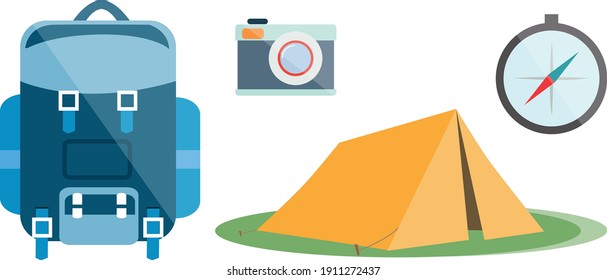 Educational items with educational elements vector illustration