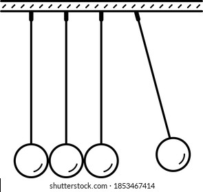 Educational kids toy. Vector outline illustration.