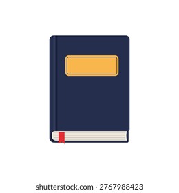 Educational or literary design element of a hardcover book for use in library school or storytelling concepts