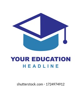 Educational logo design, elegant, nice and simple