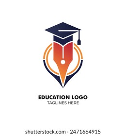 An Educational Logo Featuring Pen and Cap