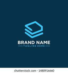 educational logo in the form of a book