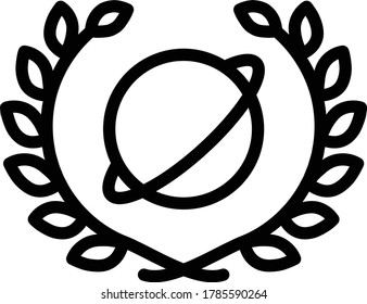 Educational logo with the side of rice plants