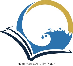 Vorlage für das Bildungs-Logo im modernen minimalistischen Stil