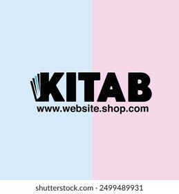 Educational logo word KITAB | KITAB LOGO