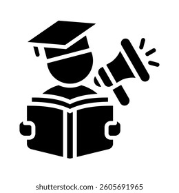 Educational Marketing Icon Element for Design