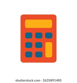 Educational math tools with red calculator, yellow and blue buttons. Ideal for websites, textbooks, presentations, and educational materials. - Powered by Shutterstock - Get 15% off with code: PIKWIZARD15
