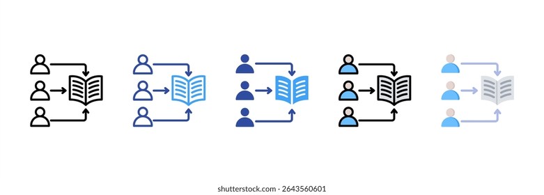 Educational Multi Style Icon Set
