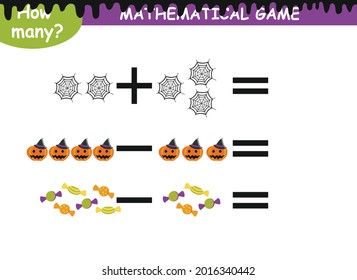 educational page with mathematical examples for children.