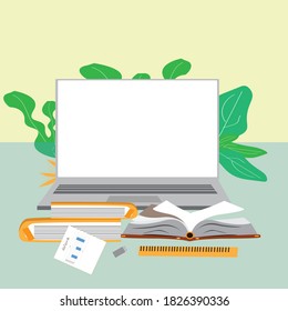 Educational paper banners with ideas for the future