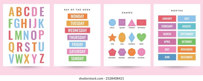 Educational Poster, cute, poster for class room, education. 