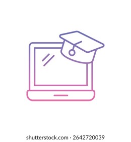 Educational Program Icon vector stock illustration