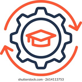 Educational Programs Icon Color Line Vector Illustration